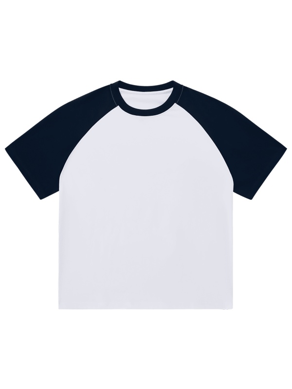 Color-Blocked Raglan Sleeve T-shirt #RU0009 | TAPSTITCH